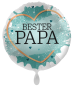 Preview: Folienballon - Bester Papa, türkis - ø 43cm